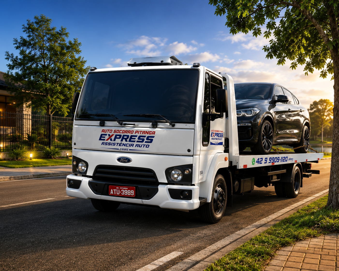 Plataforma de guincho Ford com atendimento premium